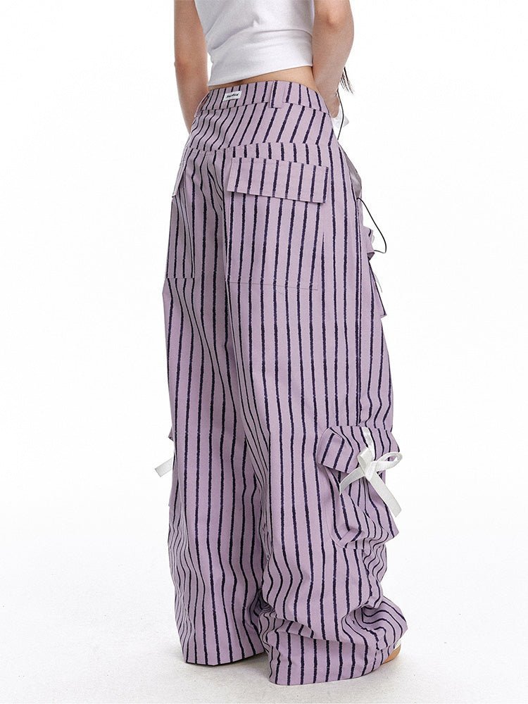 Star Bow Stripe Pants - paper.bruise