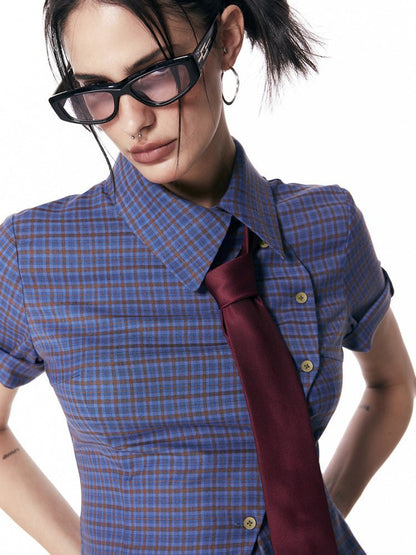 Academic Snap - Tie Blouse - paper.bruise