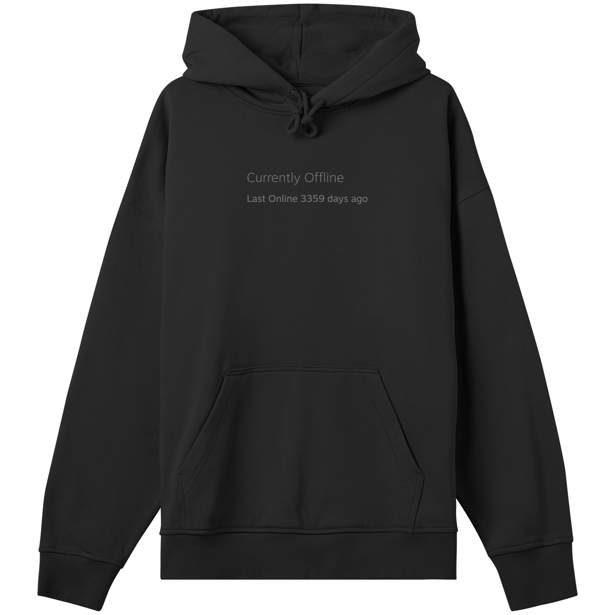 steam currently offline last online 3359 days ago original | hoodie off black boxy y2k fit - lunacy