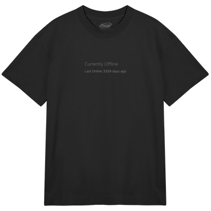 steam currently offline last online 3359 days ago original | tshirt black boxy y2k fit - lunacy