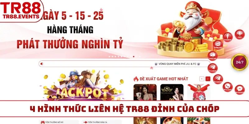 4 hình thức liên hệ TR88 đỉnh của chóp