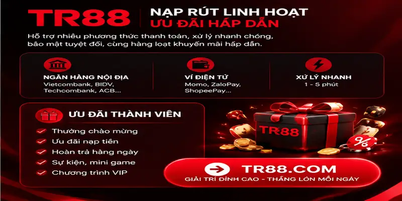 Nạp rút tr88 nhanh chóng
